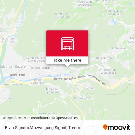 Bivio Signato / Abzweigung Signat map