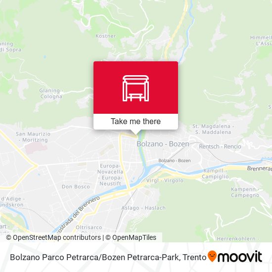Bolzano Parco Petrarca / Bozen Petrarca-Park map