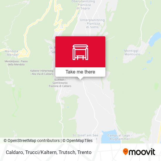Caldaro, Trucci / Kaltern, Trutsch map