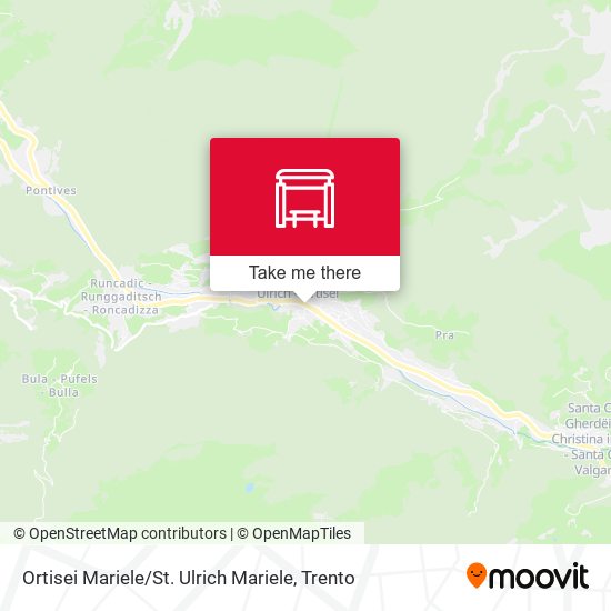 Ortisei Mariele / St. Ulrich Mariele map