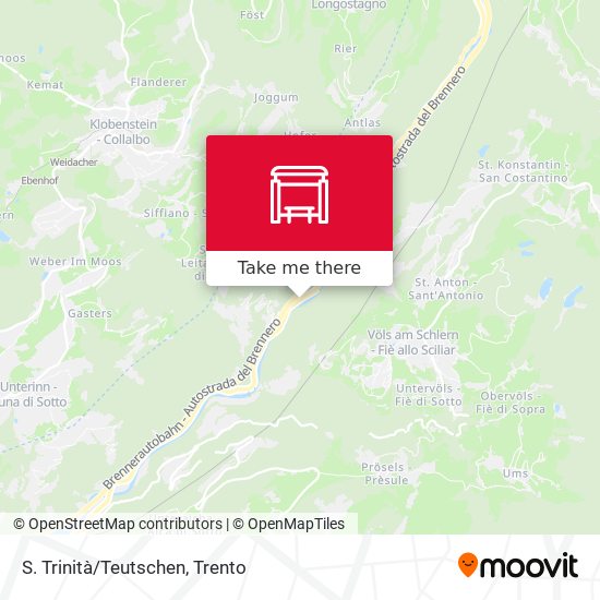 S. Trinità/Teutschen map