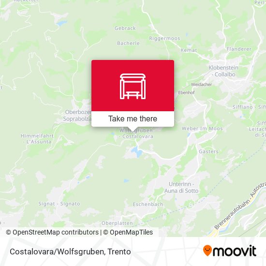 Costalovara/Wolfsgruben map