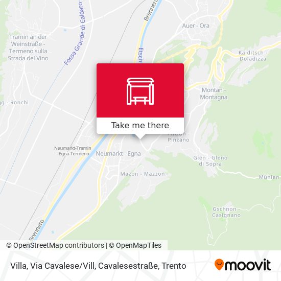 Villa, Via Cavalese / Vill, Cavalesestraße map