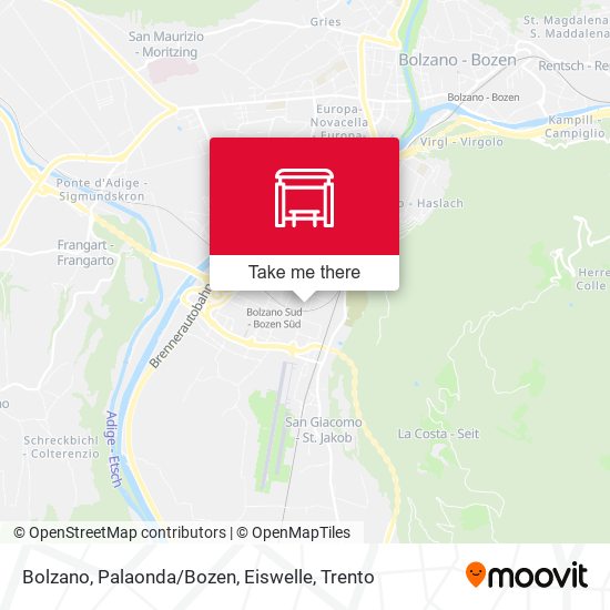 Bolzano, Palaonda / Bozen, Eiswelle map