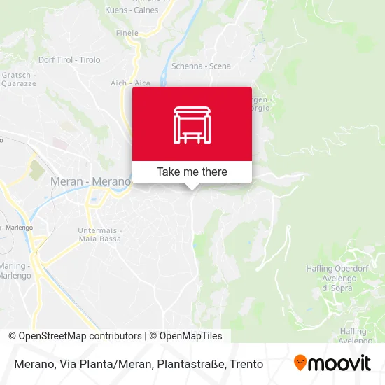 Merano, Via Planta / Meran, Plantastraße map