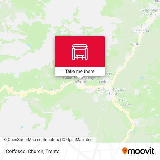 Colfosco, Church map