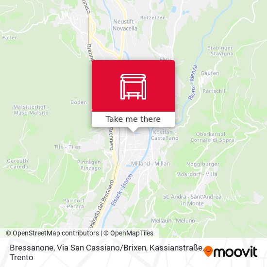 Bressanone, Via San Cassiano / Brixen, Kassianstraße map
