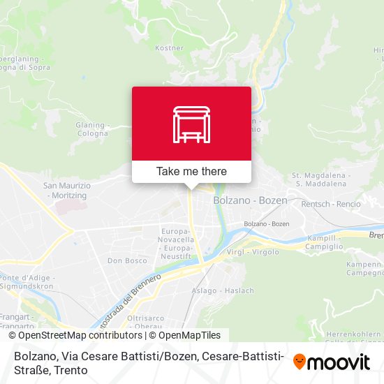 Bolzano, Via Cesare Battisti / Bozen, Cesare-Battisti-Straße map