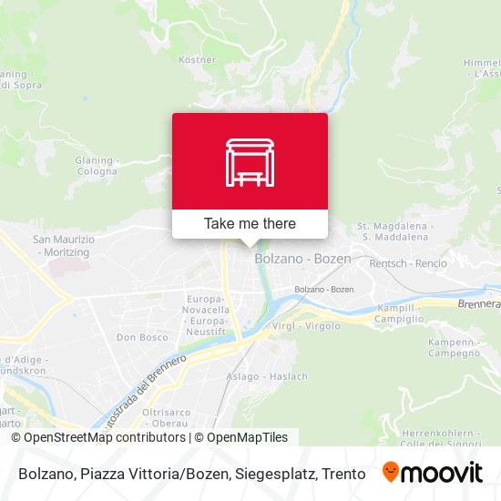 Bolzano, Piazza Vittoria / Bozen, Siegesplatz map