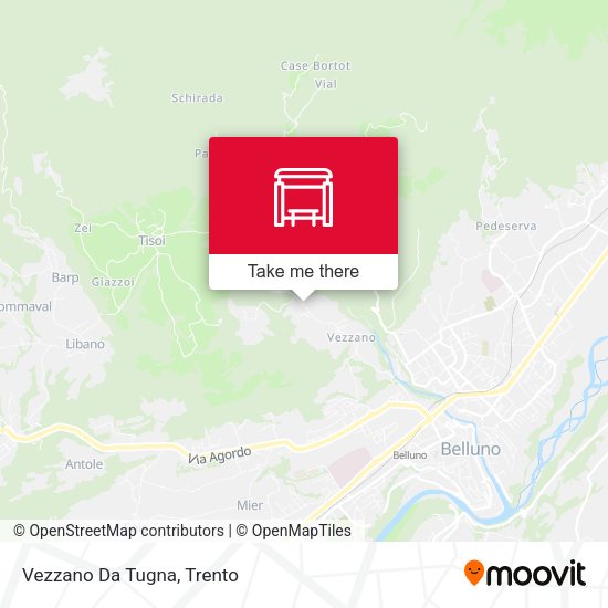 Vezzano Da Tugna map