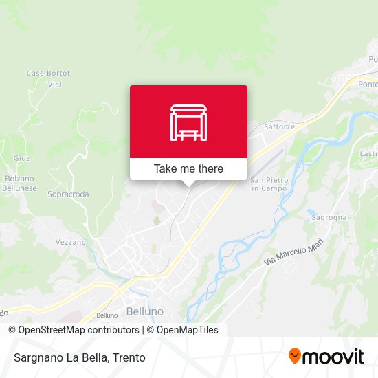 Sargnano La Bella map