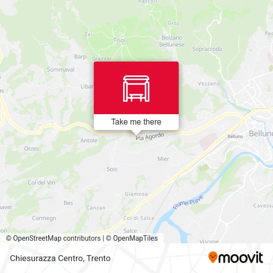 Chiesurazza Centro map