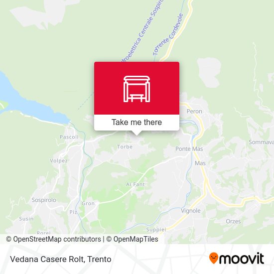 Vedana Casere Rolt map