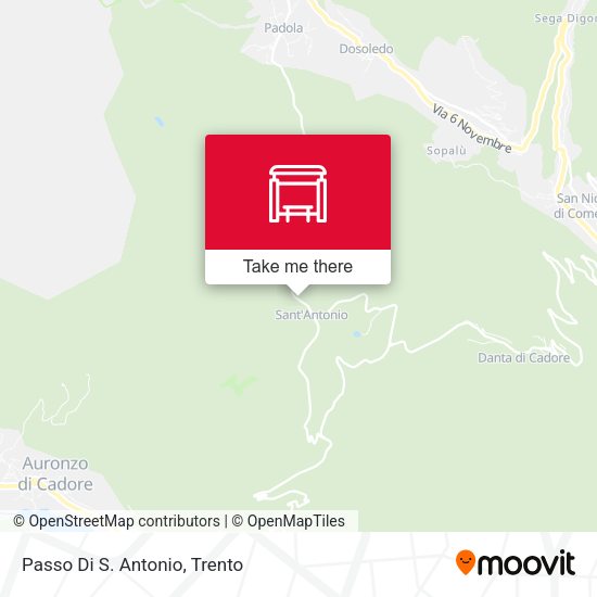 Passo Di S. Antonio map