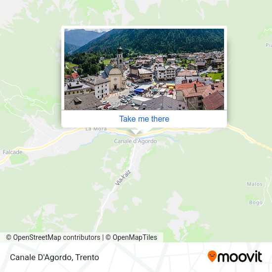 Canale D'Agordo map