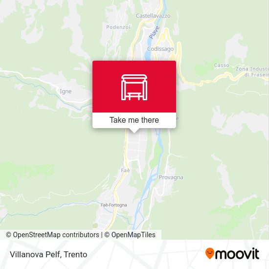 Villanova Pelf map