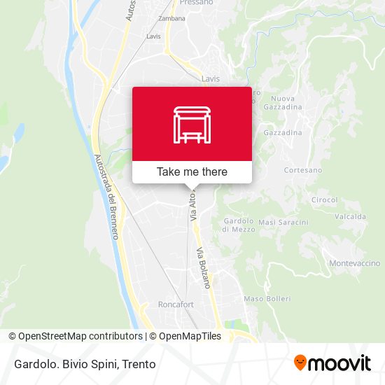 Gardolo. Bivio Spini map