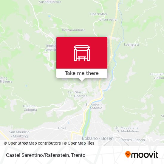 Castel Sarentino/Rafenstein map