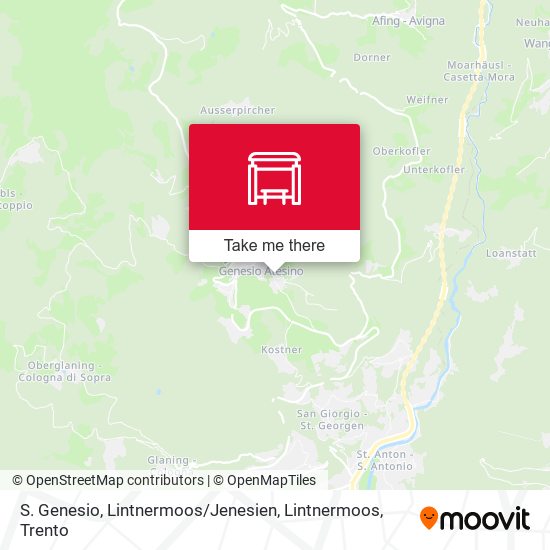 S. Genesio, Lintnermoos / Jenesien, Lintnermoos map