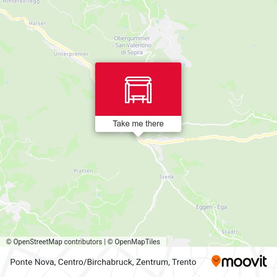 Ponte Nova, Centro / Birchabruck, Zentrum map