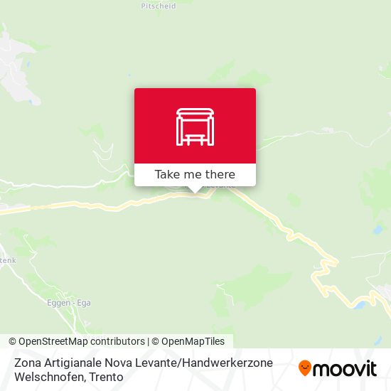 Zona Artigianale Nova Levante / Handwerkerzone Welschnofen map