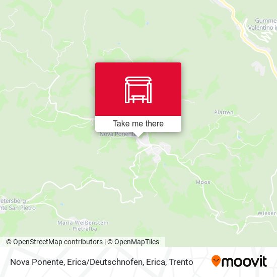 Nova Ponente, Erica / Deutschnofen, Erica map