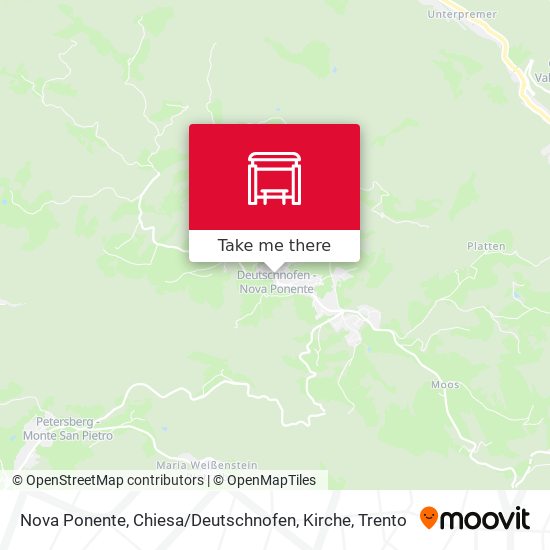 Nova Ponente, Chiesa / Deutschnofen, Kirche map