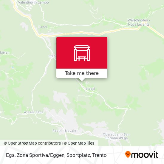 Ega, Zona Sportiva / Eggen, Sportplatz map