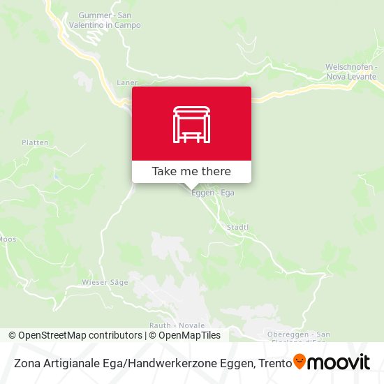 Zona Artigianale Ega / Handwerkerzone Eggen map