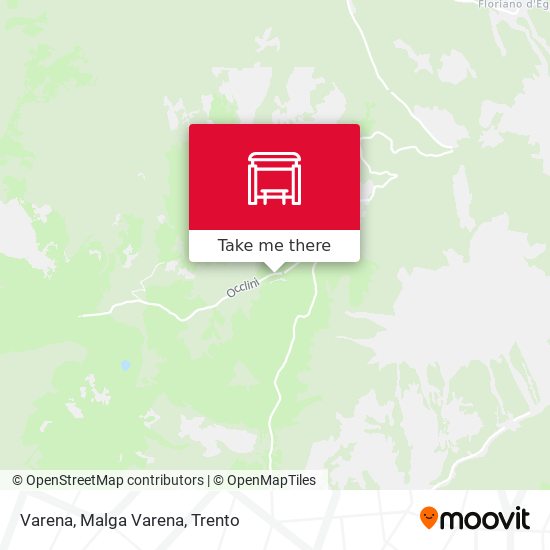 Varena, Malga Varena map