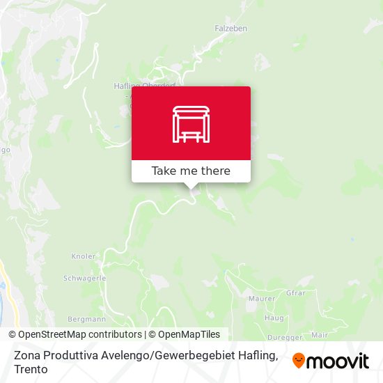 Zona Produttiva Avelengo / Gewerbegebiet Hafling map