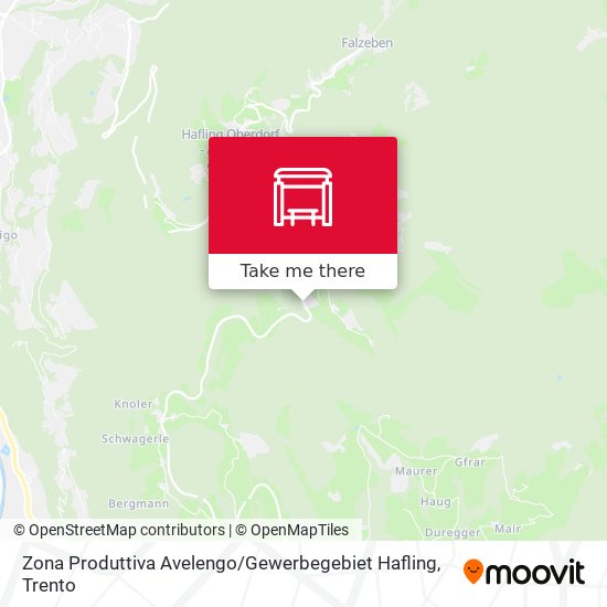 Zona Produttiva Avelengo / Gewerbegebiet Hafling map