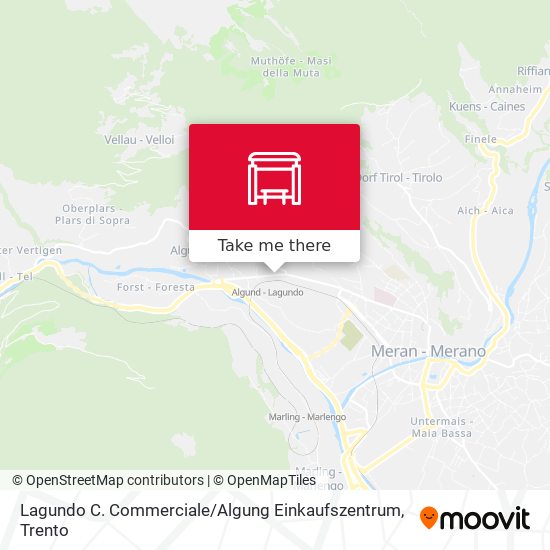 Lagundo C. Commerciale / Algung Einkaufszentrum map