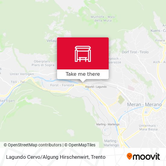 Lagundo Cervo / Algung Hirschenwirt map