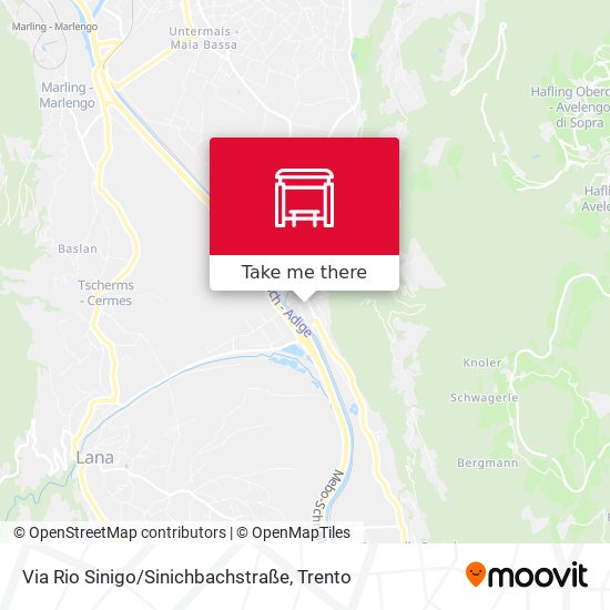 Via Rio Sinigo / Sinichbachstraße map