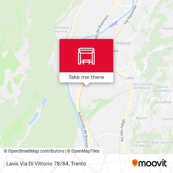 Lavis Via Di Vittorio 78/84 map
