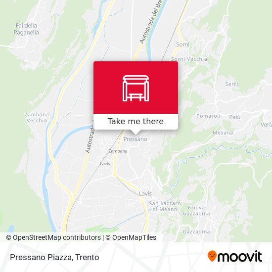 Pressano Piazza map