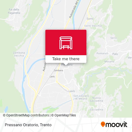 Pressano Oratorio map
