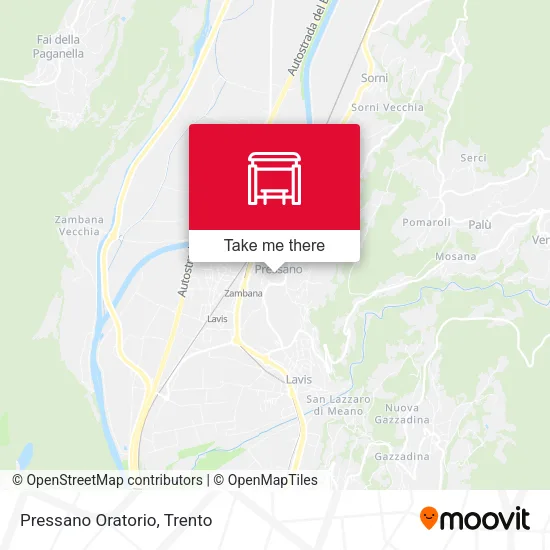 Pressano Oratorio map