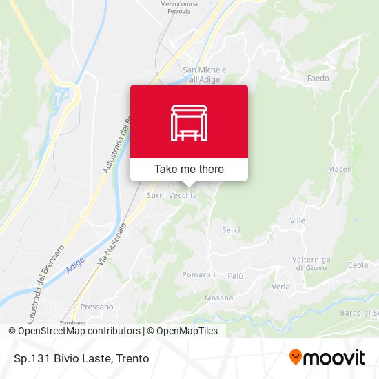 Sp.131 Bivio Laste map