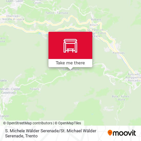 S. Michele Wälder Serenade / St. Michael Wälder Serenade map