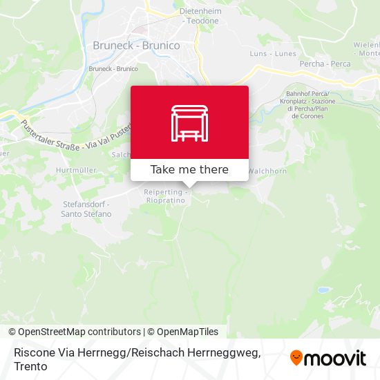 Riscone Via Herrnegg / Reischach Herrneggweg map