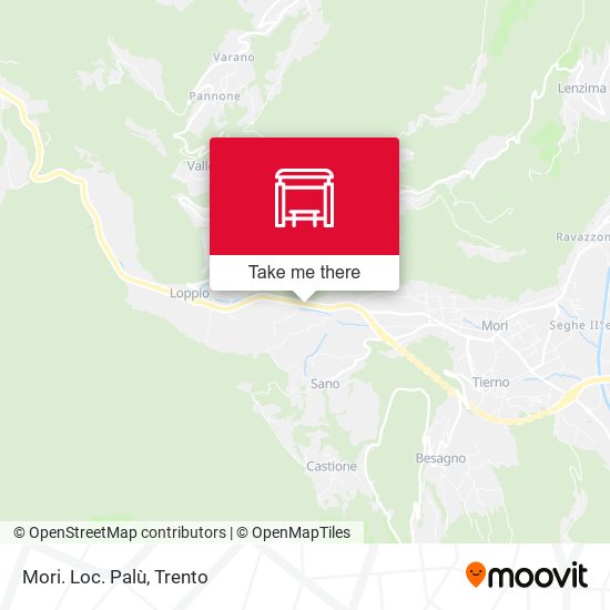 Mori. Loc. Palù map