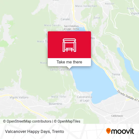 Valcanover Happy Days map
