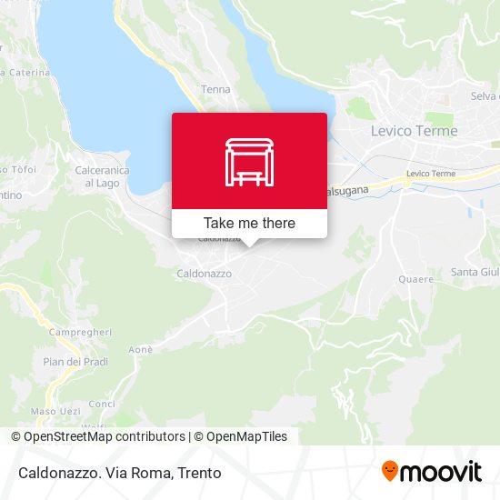 Caldonazzo. Via Roma map