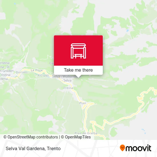 Selva Val Gardena map