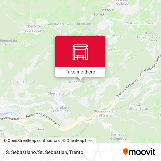 S. Sebastiano/St. Sebastian map