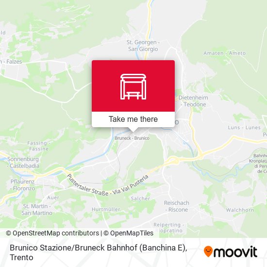 Brunico Stazione / Bruneck Bahnhof (Banchina E) map