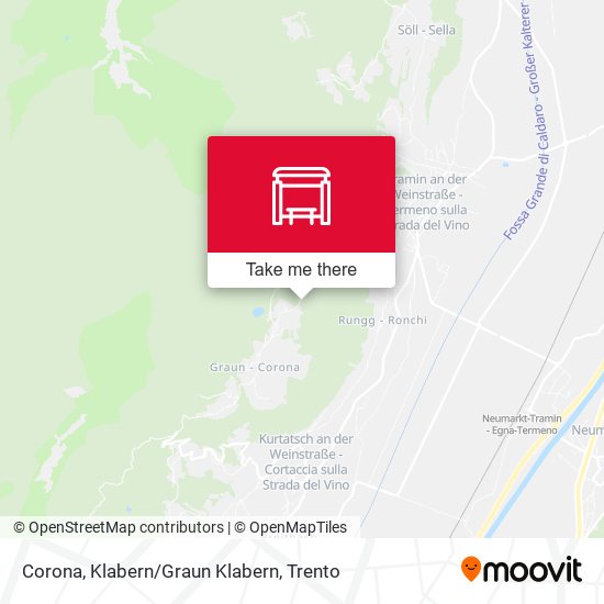 Corona, Klabern/Graun Klabern map