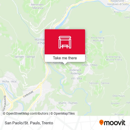 San Paolo/St. Pauls map